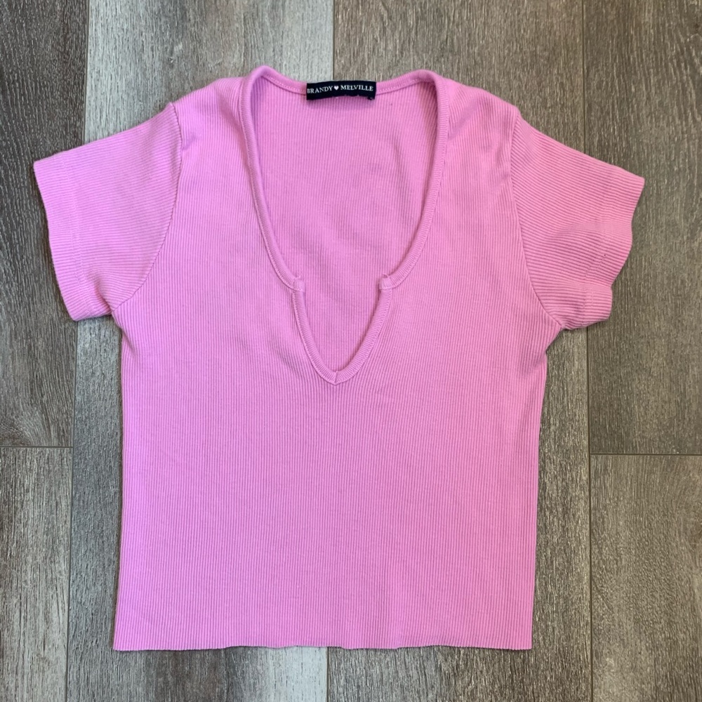 Brandy Melville Bubblegum Pink Richie Top